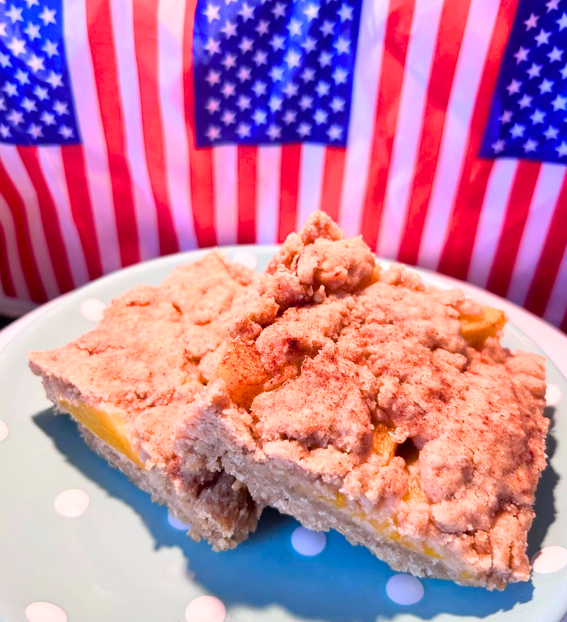 Peach Crumble Bars